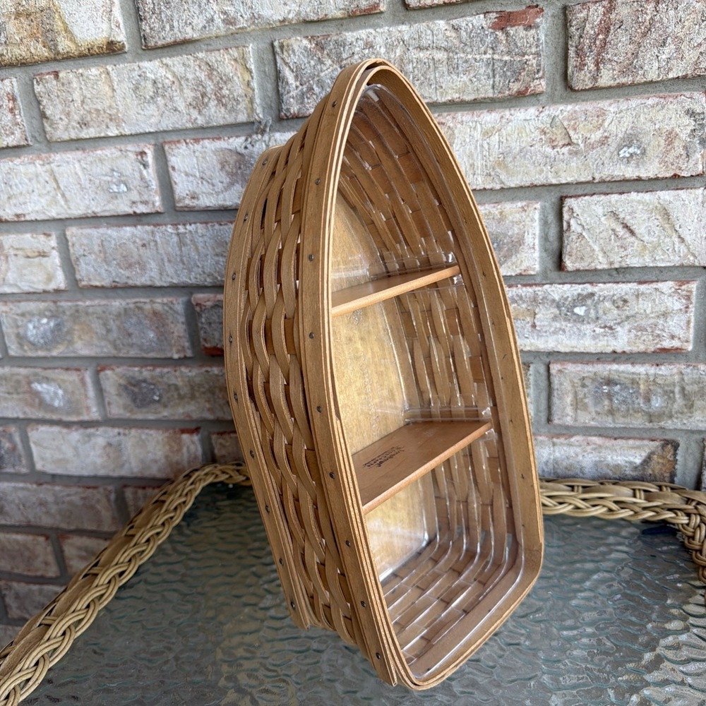 Longaberger 2004 Row Your Boat Basket Protector Wood Dividers